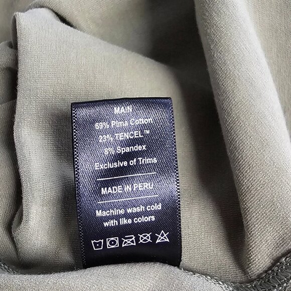 Public Rec Womens Go To Tank Open Back Shirt Dress, Green, Cotton, Tencel, Large - Picture 8 of 9